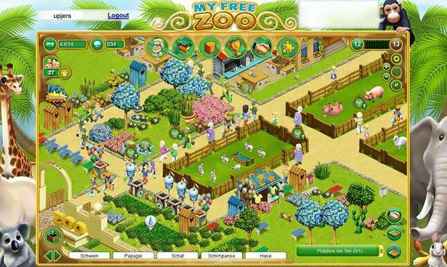 Мой зоопарк - браузерная онлайн игра