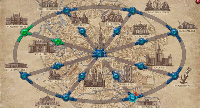 браузерная игра тайный город карта города