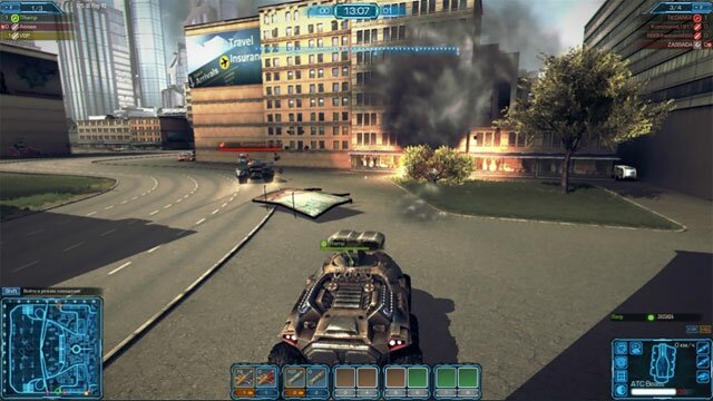 Metal-War-Online скриншот игры в городе